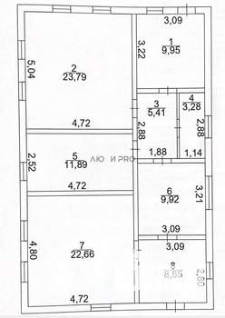Дом 101м², 1-этажный, участок 6 сот.