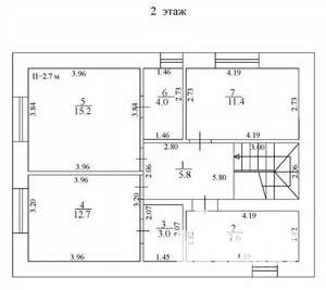 Коттедж 180м², 2-этажный, участок 8 сот.
