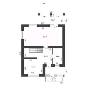 Дом 148м², 2-этажный, участок 6 сот.