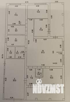 Коттедж 265м², 1-этажный, участок 11 сот.