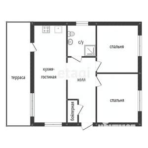 Дом 85м², 1-этажный, участок 6 сот.