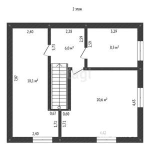 Таунхаус 115м², 2-этажный, участок 6 сот.
