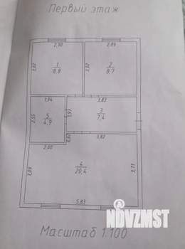 Дом 52м², 1-этажный, участок 4 сот.