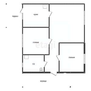 Дом 107м², 1-этажный, участок 5 сот.