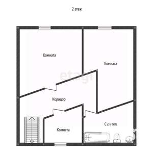 Таунхаус 100м², 2-этажный, участок 2 сот.