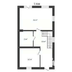 Дом 136м², 2-этажный, участок 6 сот.