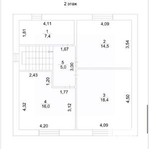 Дом 135м², 2-этажный, участок 6 сот.