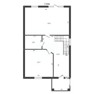 Дом 107м&sup2;, 2-этажный, участок 6 сот.  