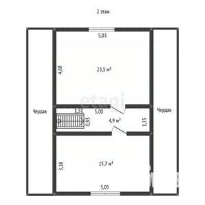 Коттедж 135м², 2-этажный, участок 0 сот.  