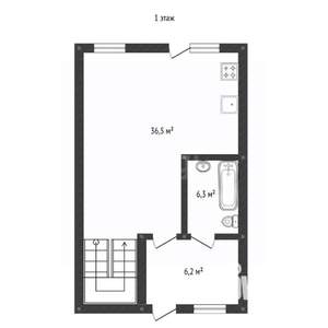 Таунхаус 98м², 2-этажный, участок 2 сот.  