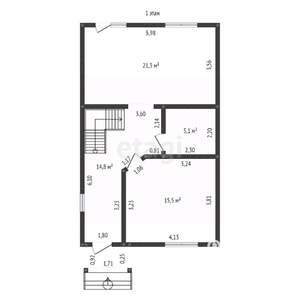 Дом 110м², 2-этажный, участок 6 сот.  