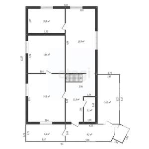 Дом 215м², 2-этажный, участок 8 сот.  