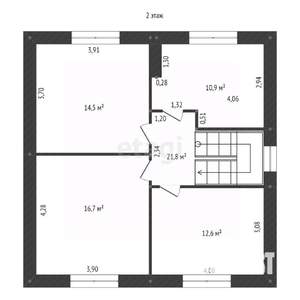 Дом 150м², 2-этажный, участок 6 сот.  