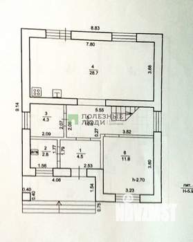 Коттедж 132м², 2-этажный, участок 6 сот.  