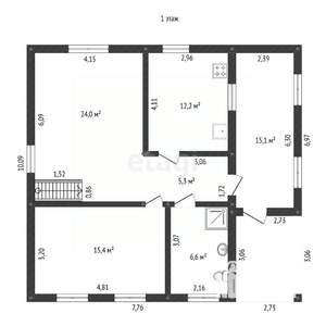 Коттедж 135м², 2-этажный, участок 0 сот.  