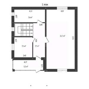 Дом 135м&sup2;, 2-этажный, участок 6 сот.  