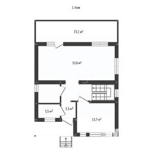 Дом 130м², 2-этажный, участок 6 сот.  