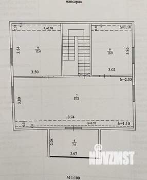 Дом 150м², 2-этажный, участок 7 сот.  