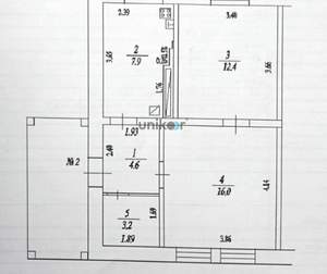 Дом 60м², 1-этажный, участок 8 сот.  