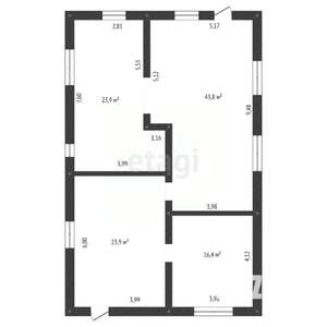 Дом 219м², 2-этажный, участок 9 сот.  