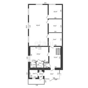 Дом 193м², 1-этажный, участок 15 сот.  