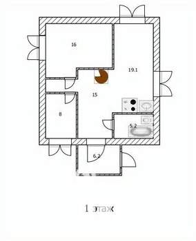 Дом 100м², 2-этажный, участок 10 сот.  