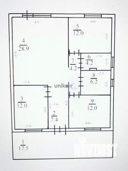 Дом 93м², 1-этажный, участок 6 сот.  