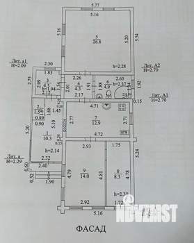 Дом 87м&sup2;, 1-этажный, участок 6 сот.  