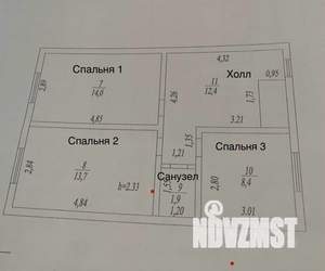 Дом 111м², 2-этажный, участок 9 сот.  