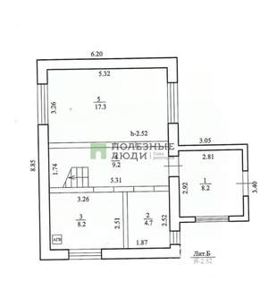 Коттедж 90м², 2-этажный, участок 2 сот.  