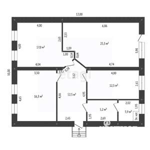 Дача 150м², 2-этажный, участок 8 сот.  