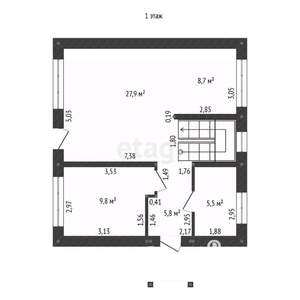 Дом 120м², 2-этажный, участок 6 сот.  
