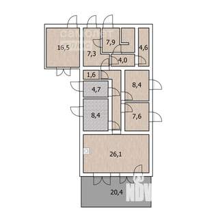 Дом 148м², 1-этажный, участок 9 сот.  