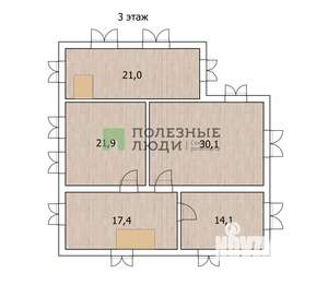 Коттедж 289м², 3-этажный, участок 12 сот.  