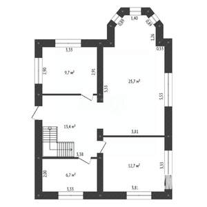 Дом 128м&sup2;, 2-этажный, участок 7 сот.  