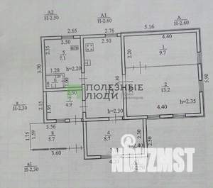 Дом 70м², 1-этажный, участок 6 сот.  