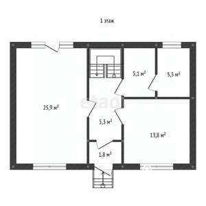 Дом 118м², 2-этажный, участок 6 сот.  