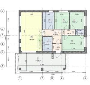 Дом 179м², 1-этажный, участок 8 сот.  