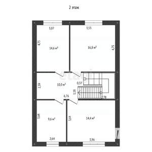 Дом 151м², 2-этажный, участок 4 сот.  