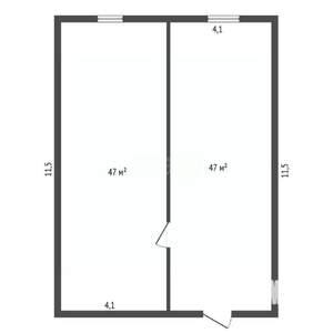 Дом 94м², 1-этажный, участок 23 сот.  