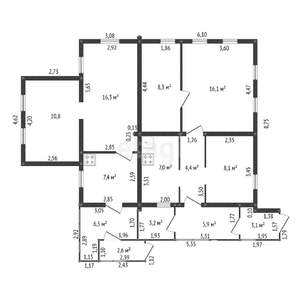 Дом 140м², 1-этажный, участок 582 сот.  