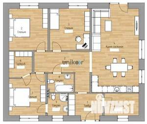 Дом 140м², 1-этажный, участок 9 сот.  