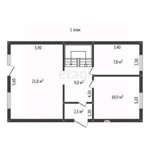Дом 104м&sup2;, 2-этажный, участок 6 сот.  