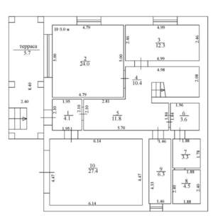 Дом 180м², 2-этажный, участок 8 сот.  