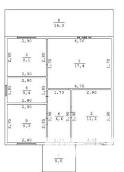 Дом 100м², 2-этажный, участок 8 сот.  