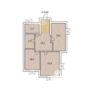Таунхаус 184м², 2-этажный, участок 8 сот.  