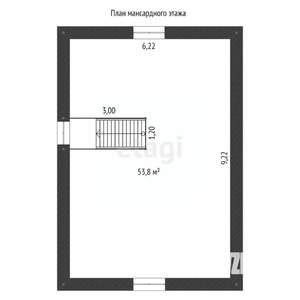 Дом 126м², 2-этажный, участок 8 сот.  