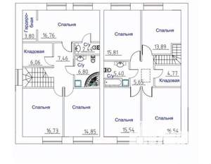 Таунхаус 162м², 2-этажный, участок 8 сот.  