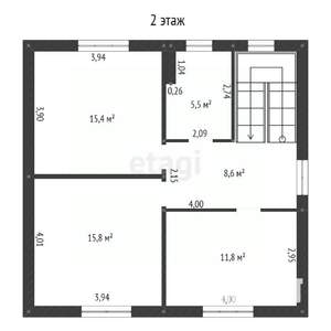 Дом 150м², 2-этажный, участок 7 сот.  