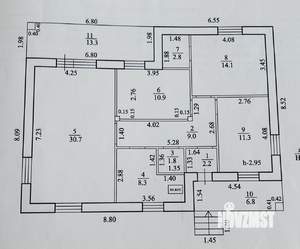 Коттедж 97м², 1-этажный, участок 6 сот.  